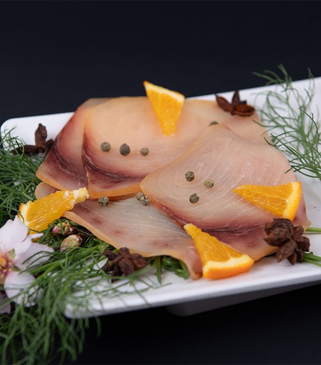 pesce spada affumicato a fette